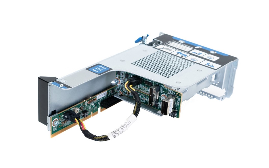 HPE DL38X Gen10 PCIe Rear Riser with 2x SFF HDD