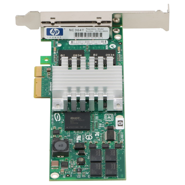 HP NC364T Quad Port Gigabit Ethernet Adapter Board