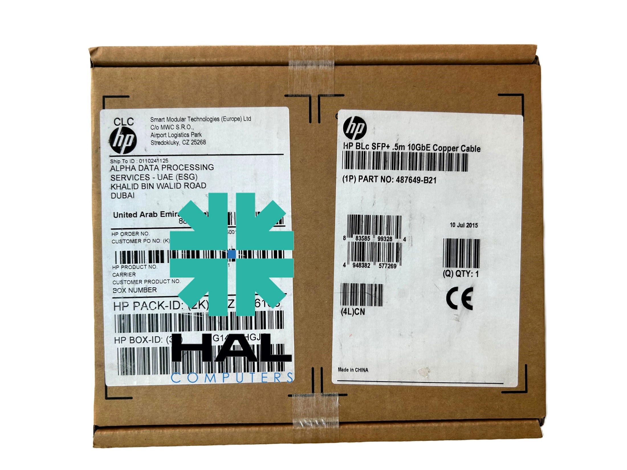 HP BladeSystem C-Class 10GbE SFP+ to SFP+ 0.5M