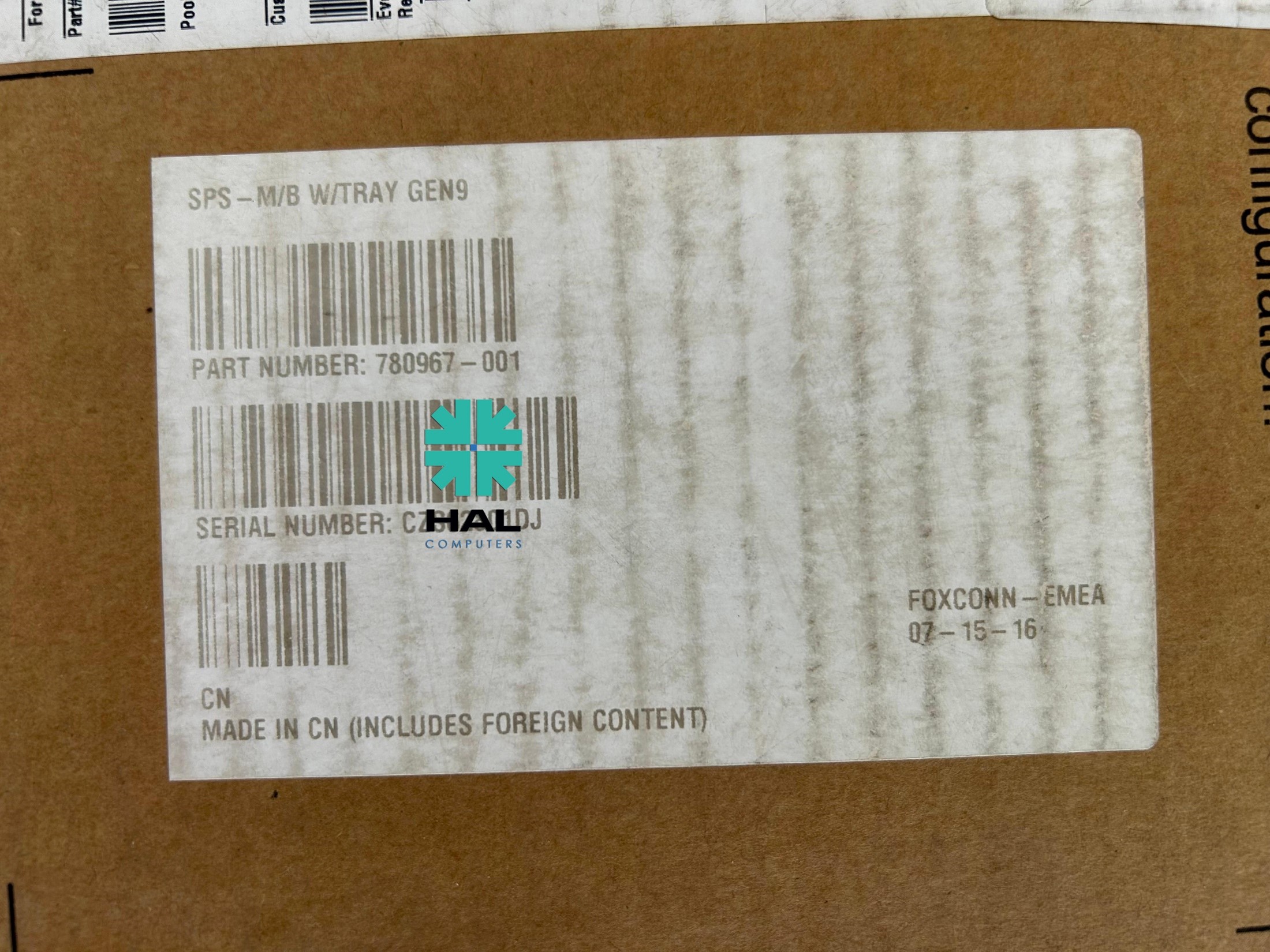 HP System IO board (motherboard) for ML350 G9