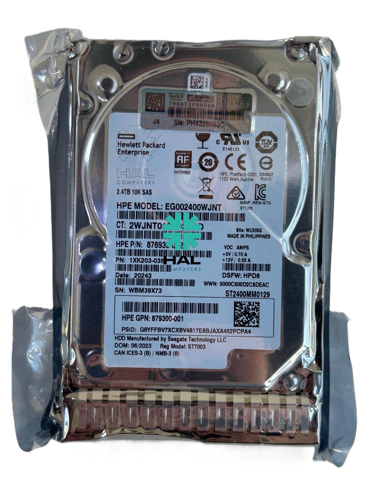 HPE DRV, HD 2.4TB 12G SAS 10K 512e-SGT