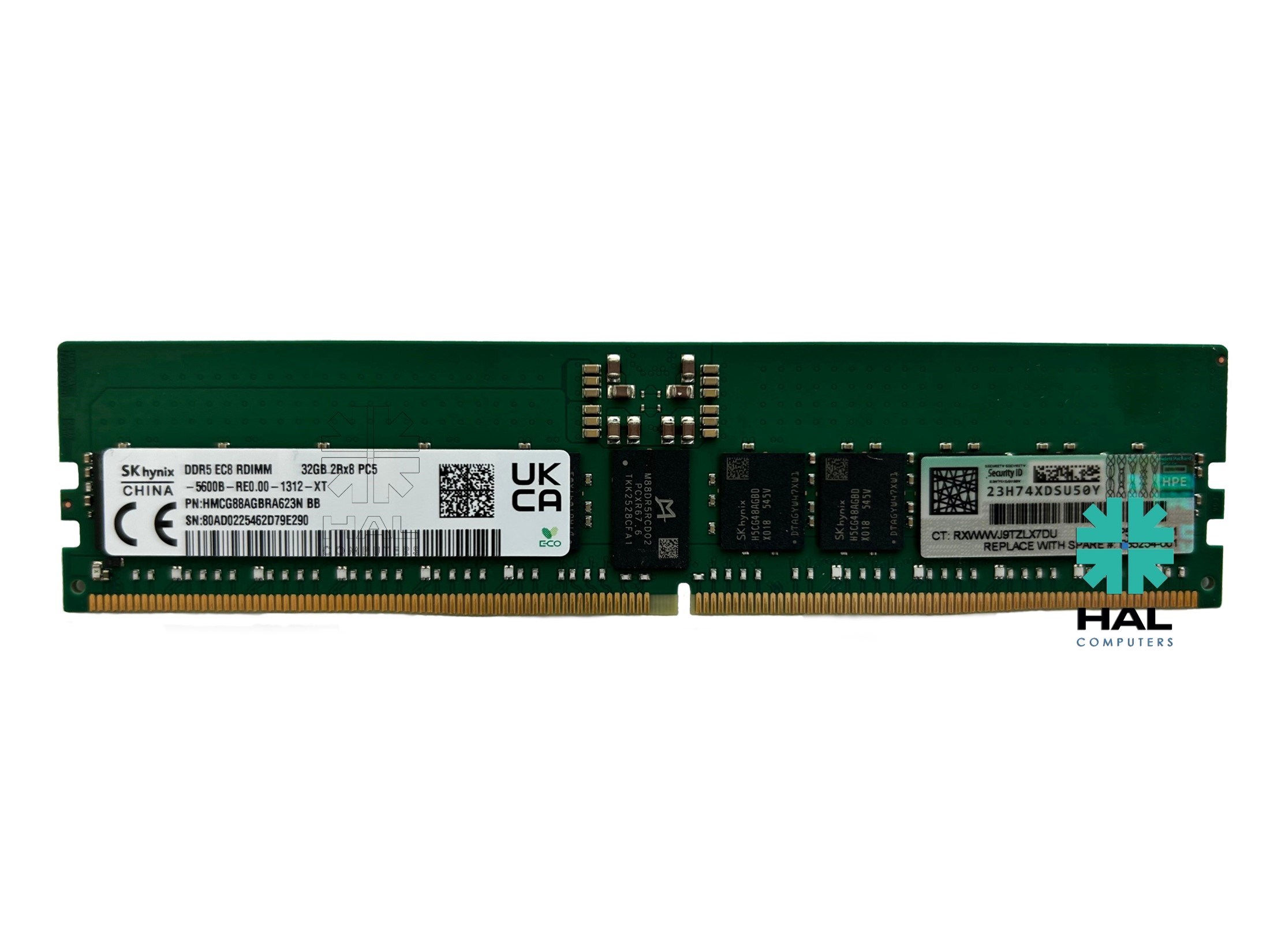 HPE SKhynix SPS-DIMM,32GB PC5-5600B-R,4Gx4 (32GB 2Rx8 PC5-5600B-RE0.00-1312-XT)