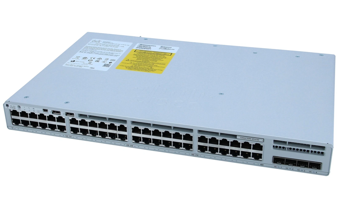 Catalyst 9200L 48T-port Data 4x10G uplink Switch, Network Essentials [C9200L-48T-4X-E]