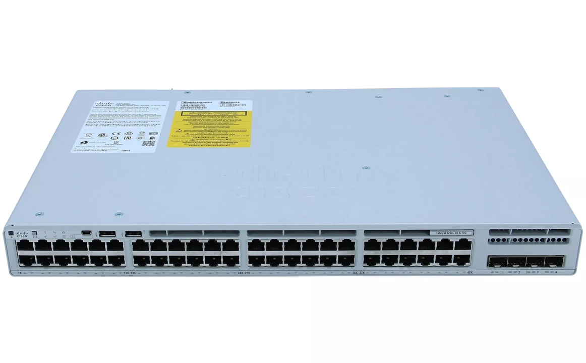 Catalyst 9200L 48T-port Data 4x10G uplink Switch, Network Essentials [C9200L-48T-4X-E]