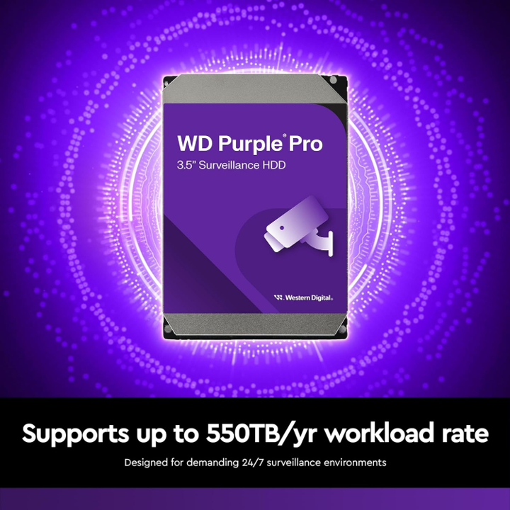 Western Digital Purple Pro 10TB 3.5" SATA Surveillance Hard Drive