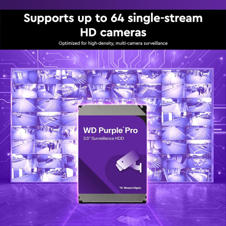 Western Digital Purple Pro 10TB 3.5" SATA Surveillance Hard Drive